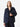 Navy Blue Wool Blend Coat