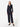 Navy Blue Wool Carrot Pants